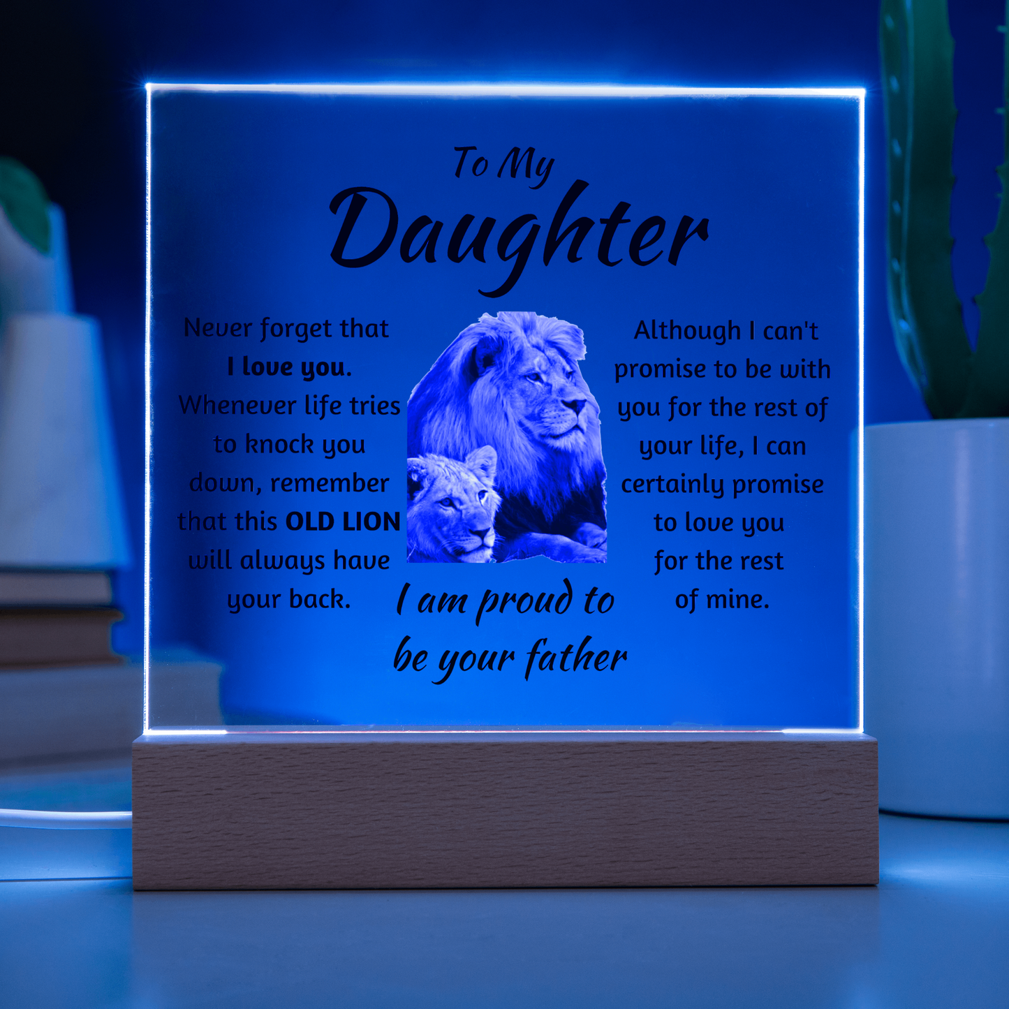 Proud to be your father - Acrylic Square Plaque