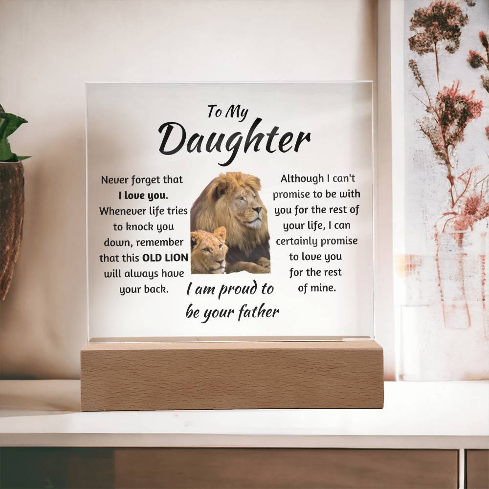 Proud to be your father - Acrylic Square Plaque