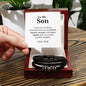 To My Son - Vegan Leather Bracelet