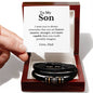 To My Son - Vegan Leather Bracelet