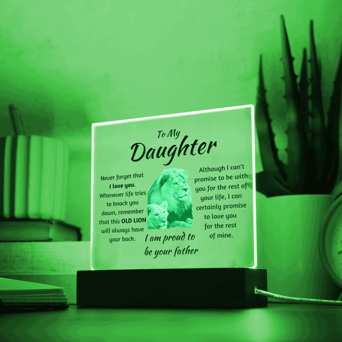 Proud to be your father - Acrylic Square Plaque