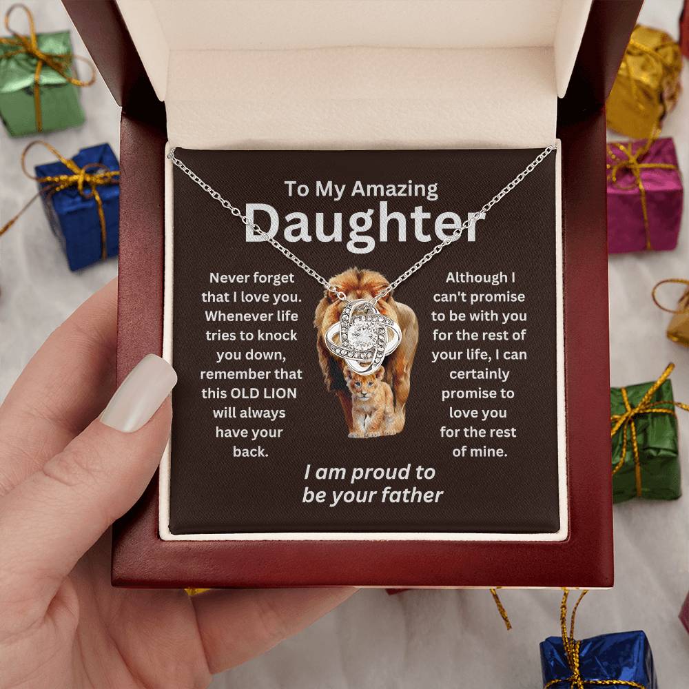 To My Daughter - Always have your back - Necklace Gift