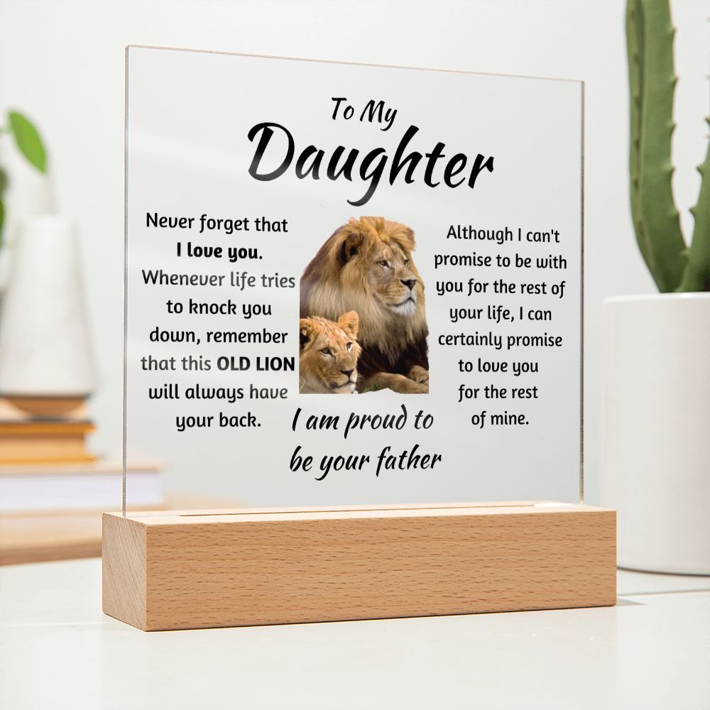 Proud to be your father - Acrylic Square Plaque