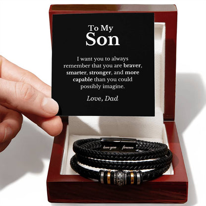 Father to Son - Leather Bracelet